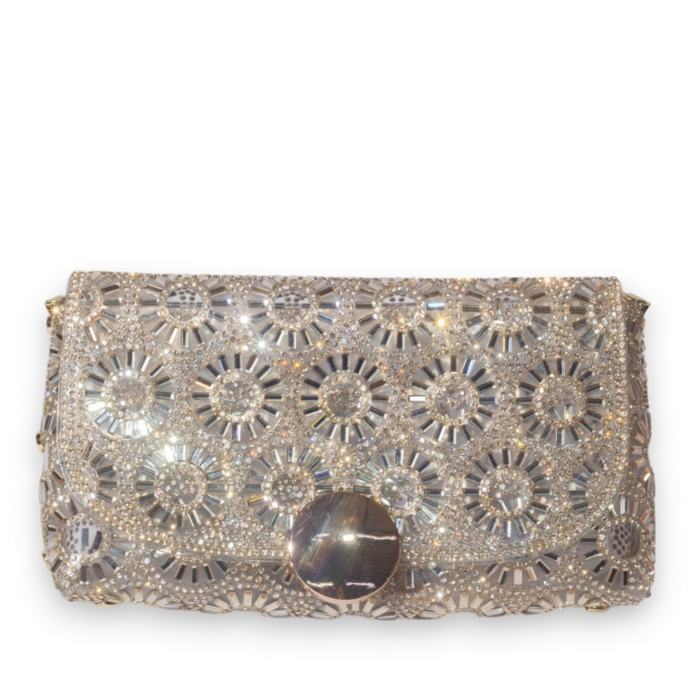 EuropeonUnion Women Gold Glitter Bag #3355