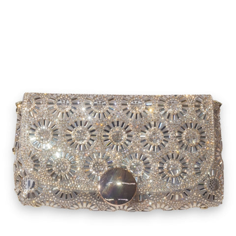EuropeonUnion Women Gold Glitter Bag #3355
