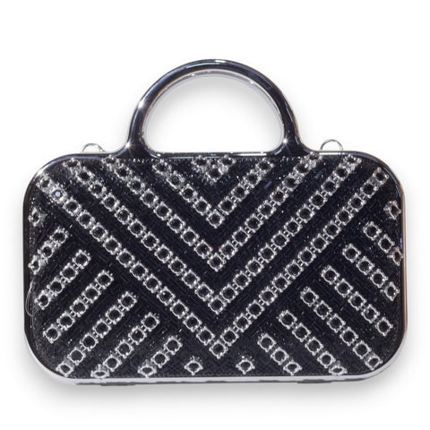 EuropeonUnion Women Black Glitter Bag #3358