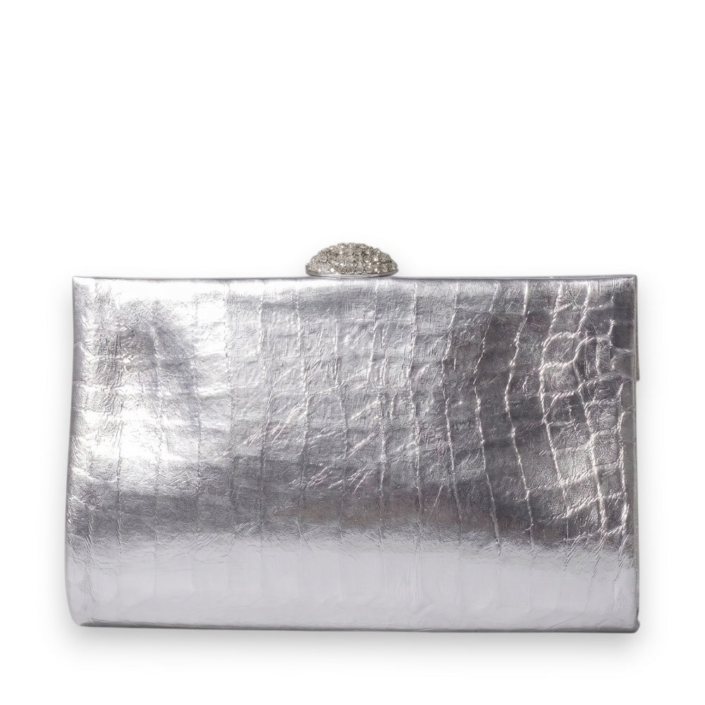 EuropeonUnion Women Silver Leather Bag #3360