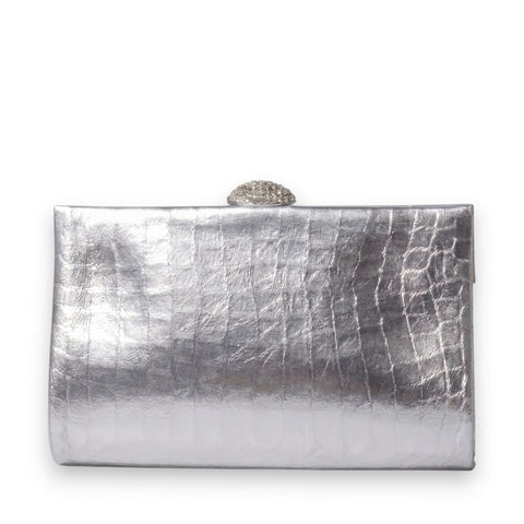 EuropeonUnion Women Silver Leather Bag #3360