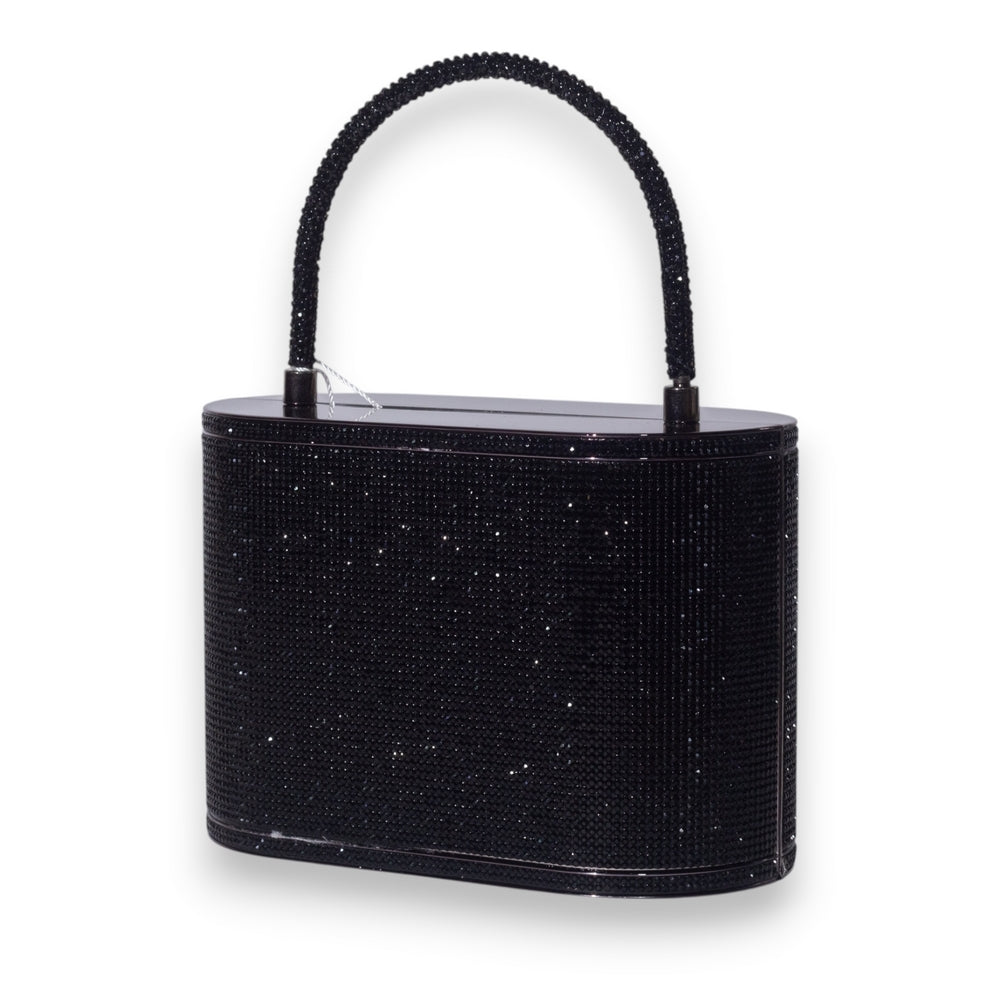 EuropeonUnion Women Black Glitter Bag #3362