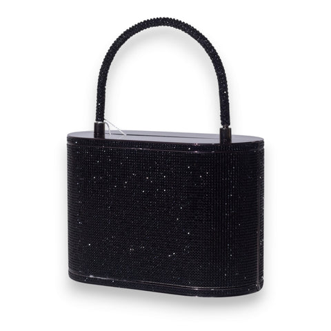 EuropeonUnion Women Black Glitter Bag #3362