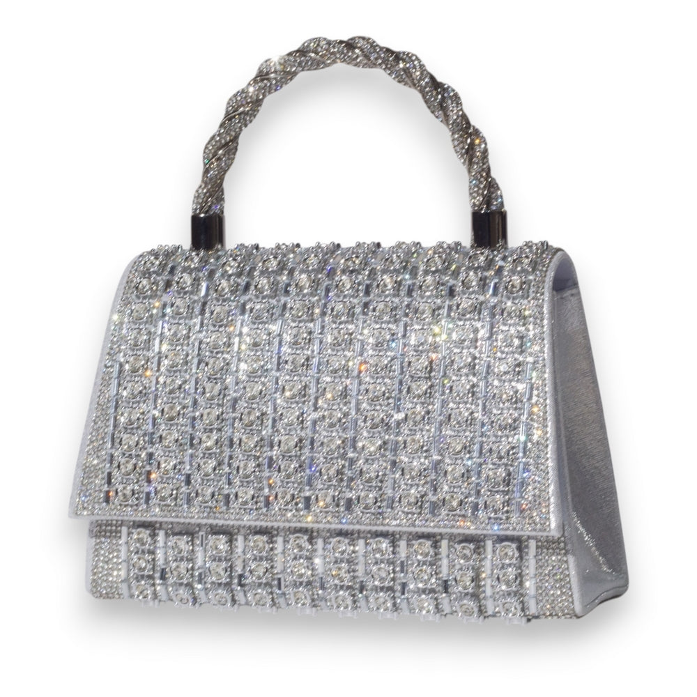 EuropeonUnion Women Silver Glitter Bag #3365