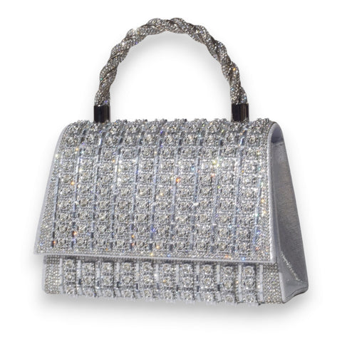 EuropeonUnion Women Silver Glitter Bag #3365