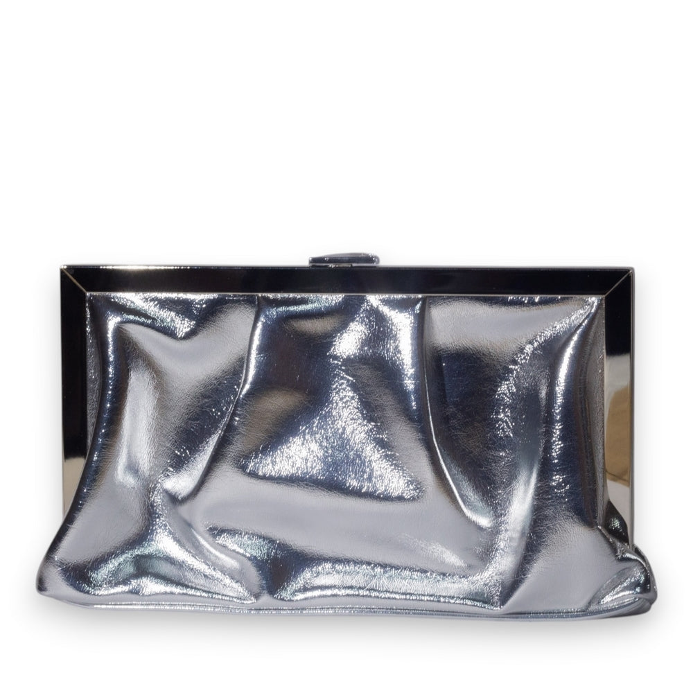 EuropeonUnion Women Silver Leather Bag #3367