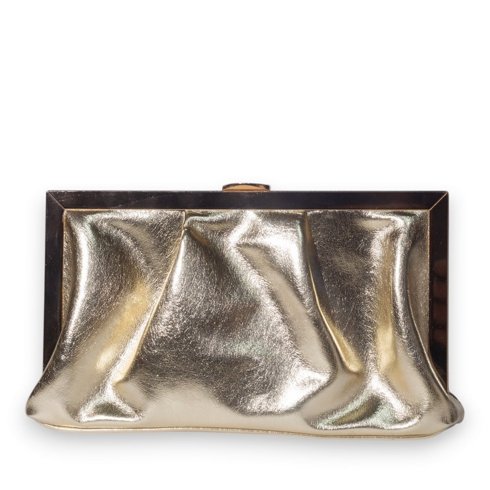 EuropeonUnion Women Gold Leather Bag #3368