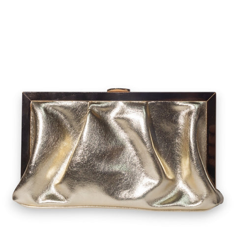 EuropeonUnion Women Gold Leather Bag #3368