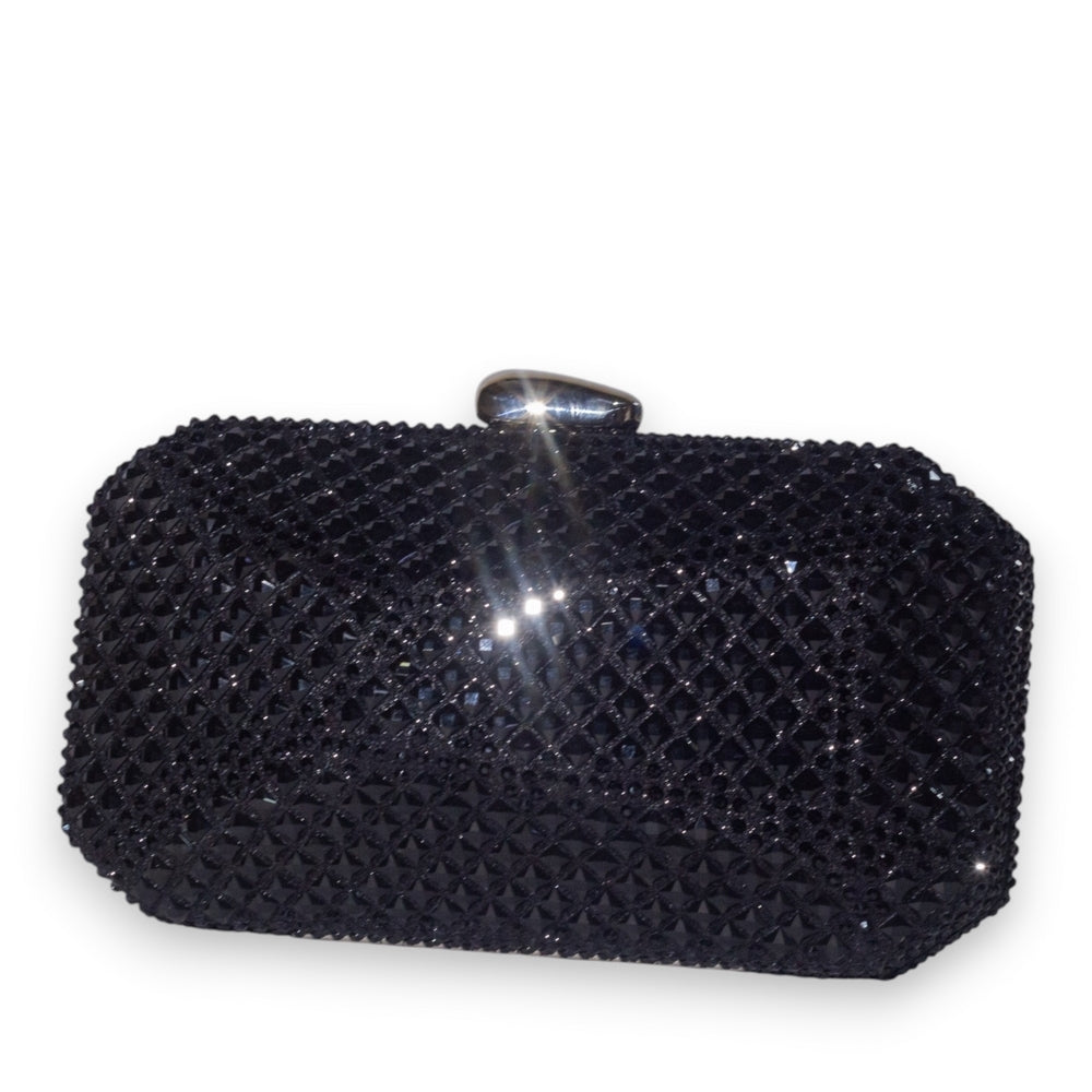 EuropeonUnion Women Black Glitter Bag #3369