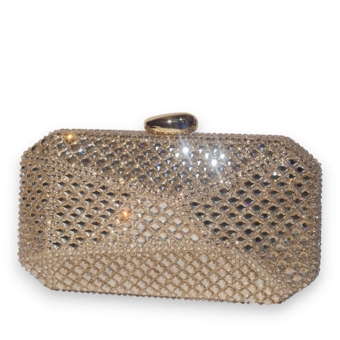 EuropeonUnion Women Gold Glitter Bag #3370