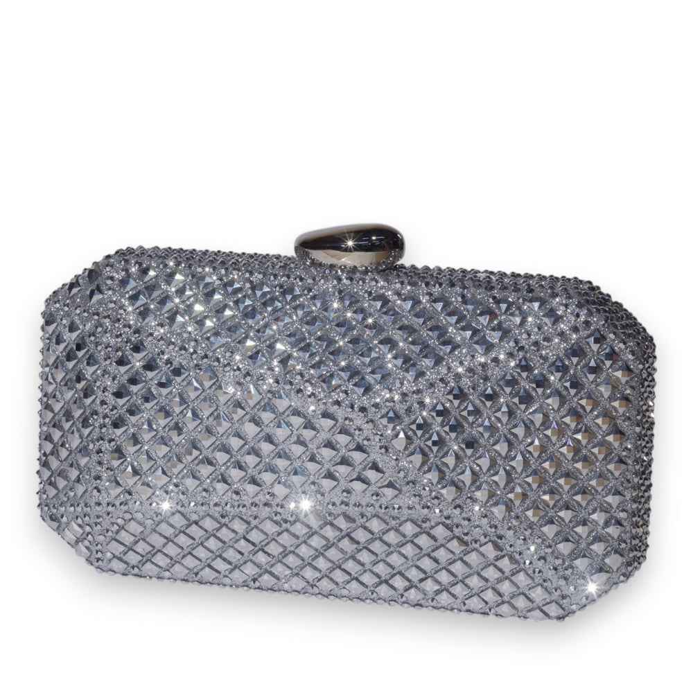 EuropeonUnion Women Silver Glitter Bag #3371