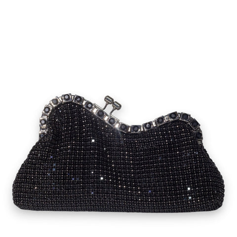EuropeonUnion Women Black Glitter Bag #3375