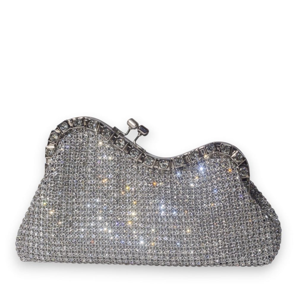 EuropeonUnion Women Silver Glitter Bag #3377