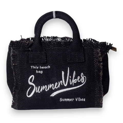 EuropeonUnion Women Black Wicker Bag #3379
