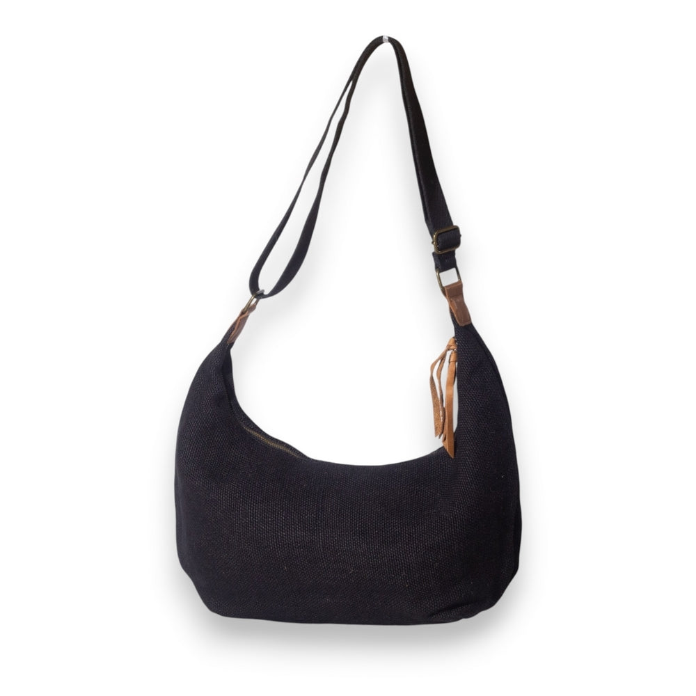 EuropeonUnion Women Black Wicker Bag #3391