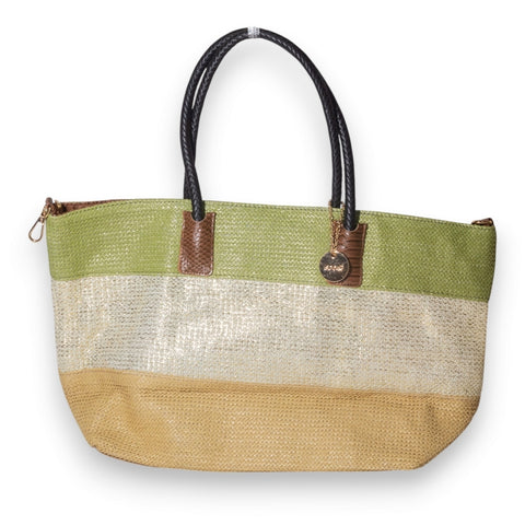 EuropeonUnion Women Green Wicker Bag #3400