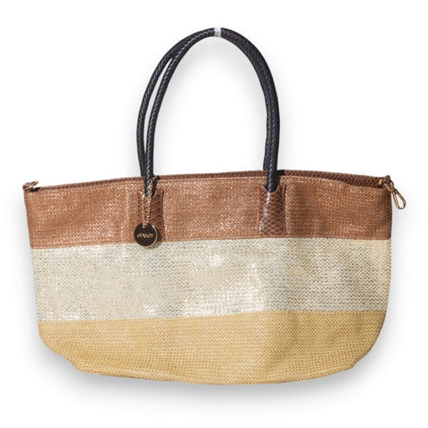 EuropeonUnion Women Brown Wicker Bag #3401