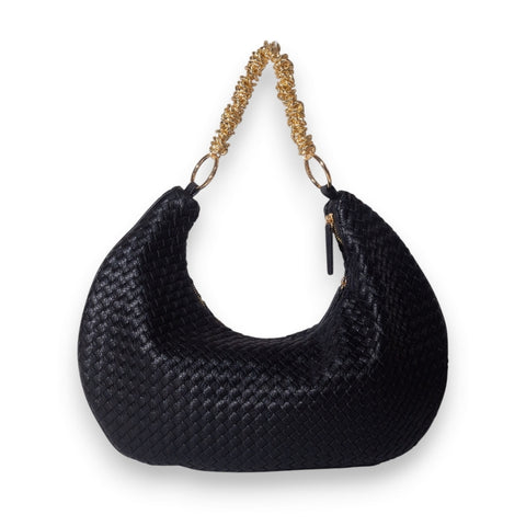 EuropeonUnion Women Black Leather Bag #3412
