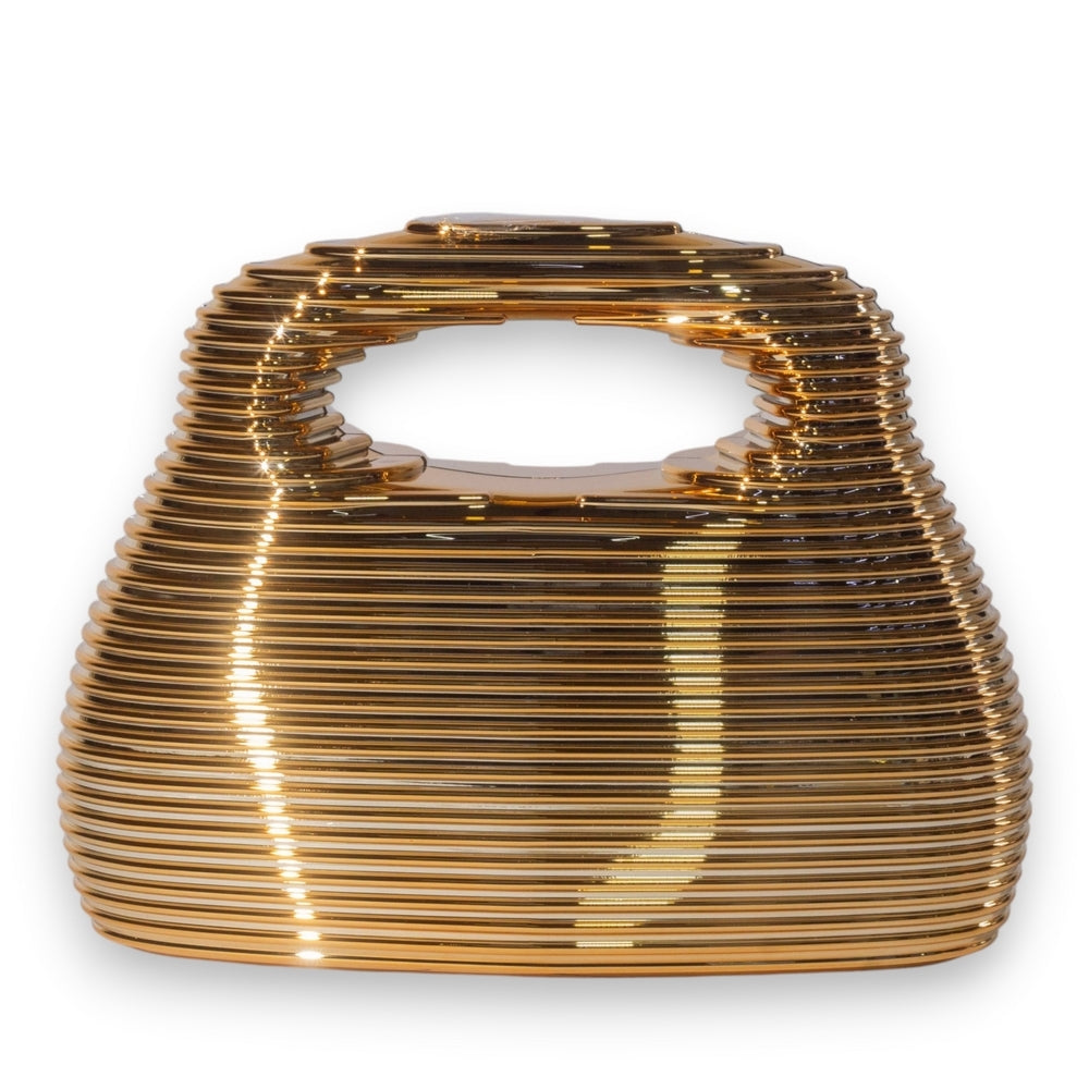EuropeonUnion Women Gold Fiberglass Bag #3414