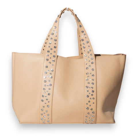 EuropeonUnion Women Beige Leather Bag #3417