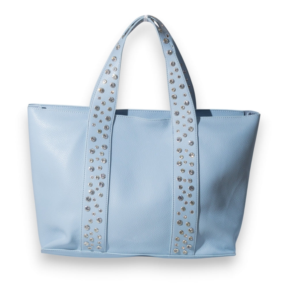 EuropeonUnion Women LightBlue Leather Bag #3422