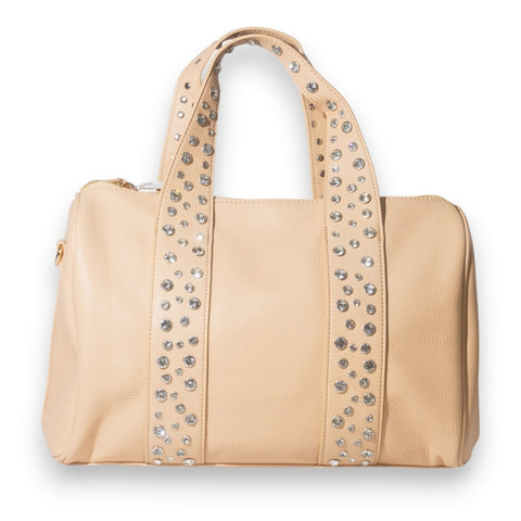 EuropeonUnion Women Beige Leather Bag #3431