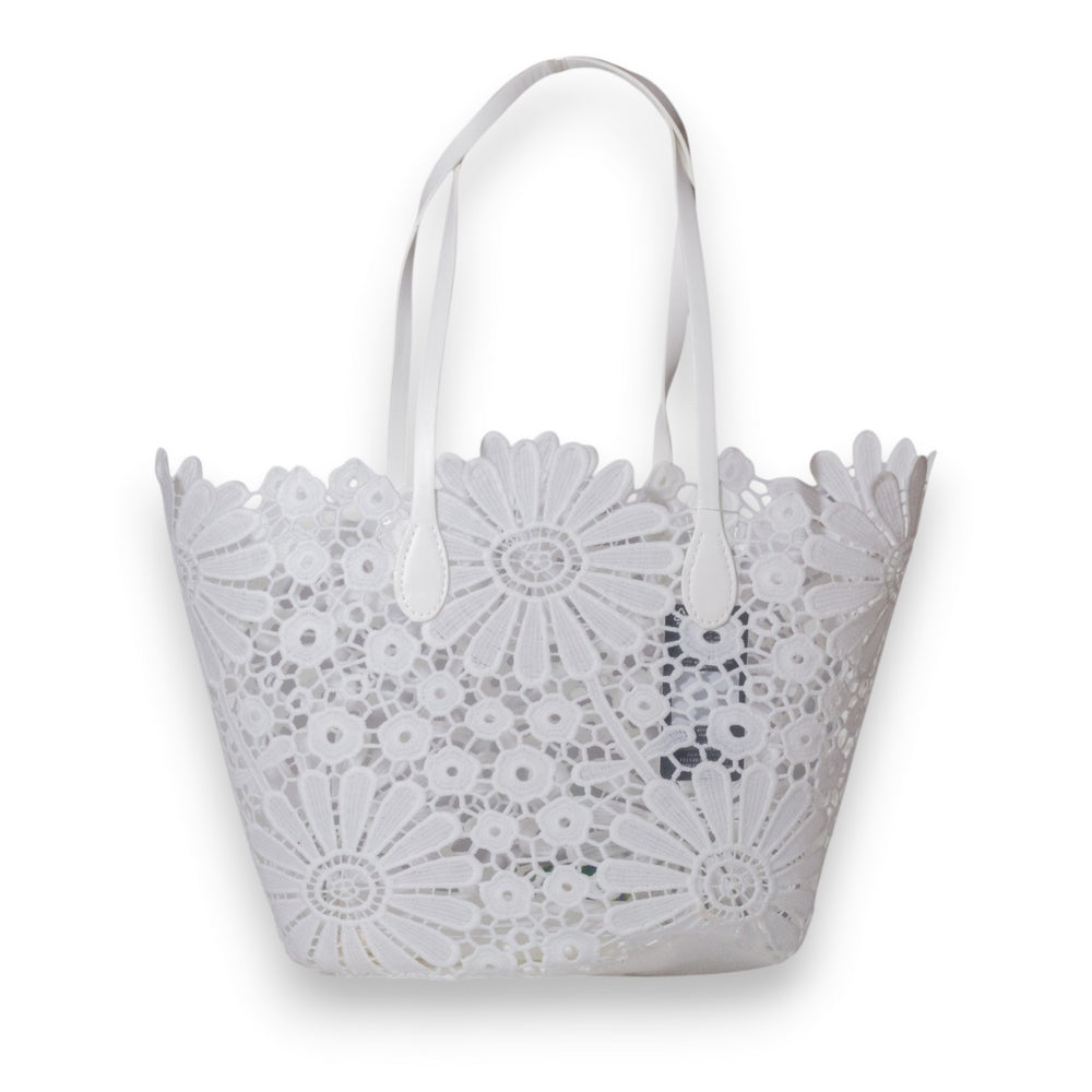EuropeonUnion Women White Cloth Bag #3433