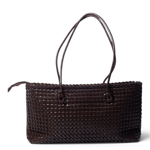European Union Women Brown Leather Hand Bag #3547