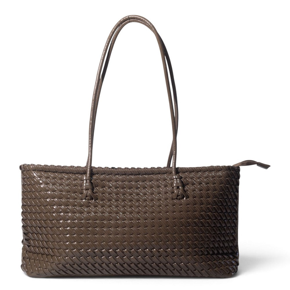 European Union Women Kaki Leather Hand Bag #3548