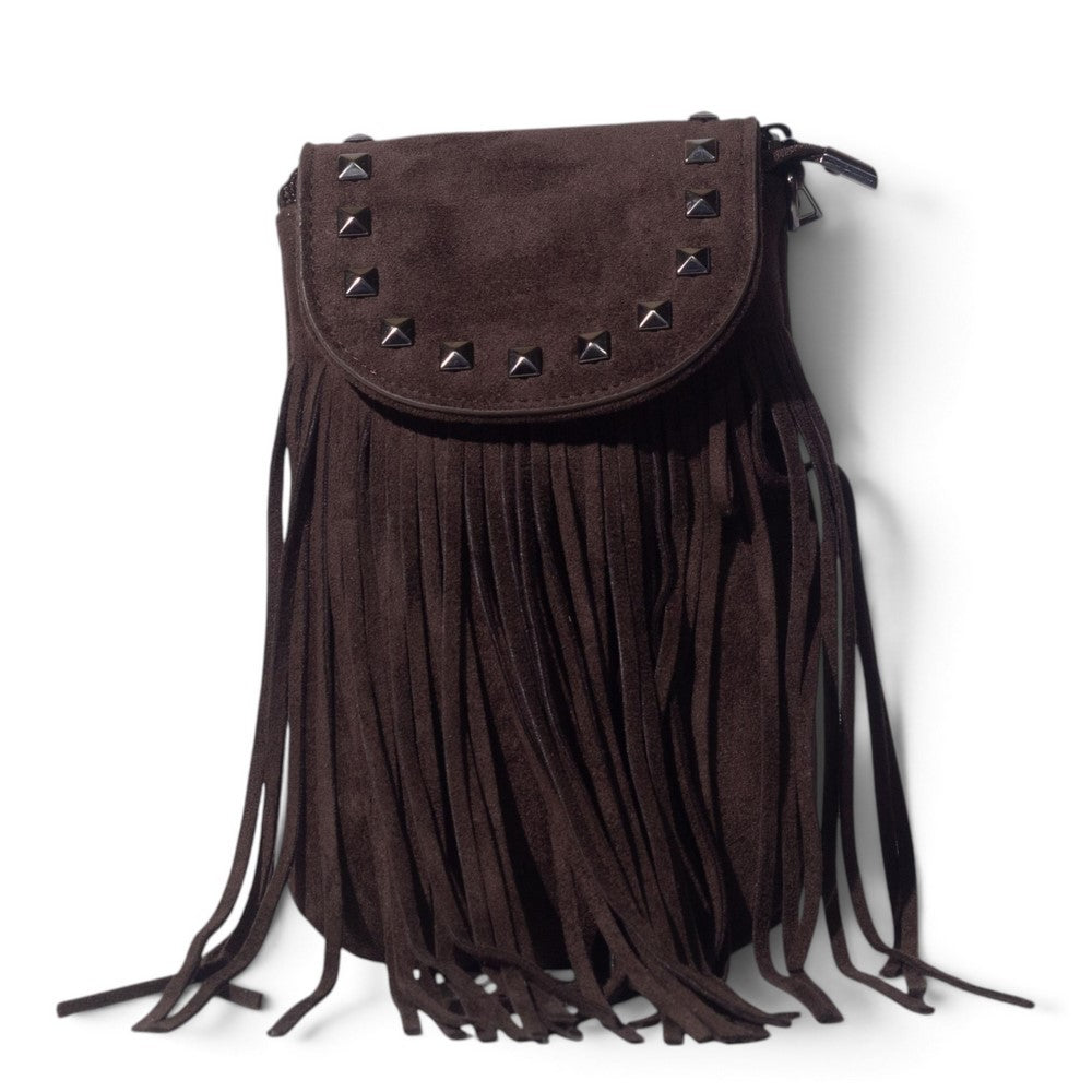 European Union Women Brown Chamois Hand Bag #3552