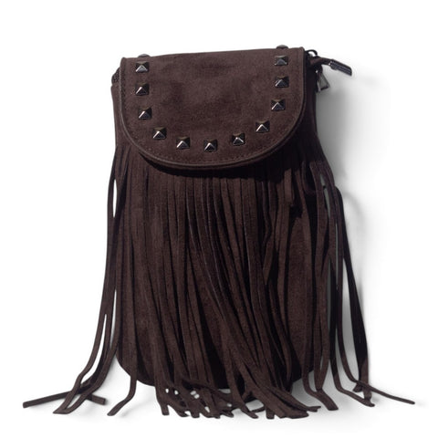 European Union Women Brown Chamois Hand Bag #3552