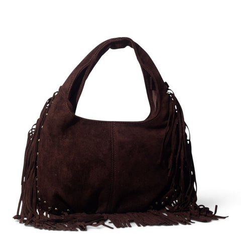 European Union Women Brown Chamois Hand Bag #3565