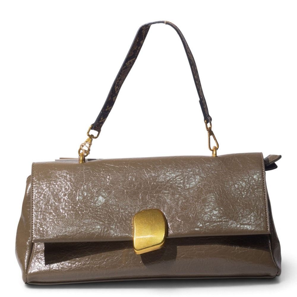 European Union Women Cafe Leather Hand Bag #3583