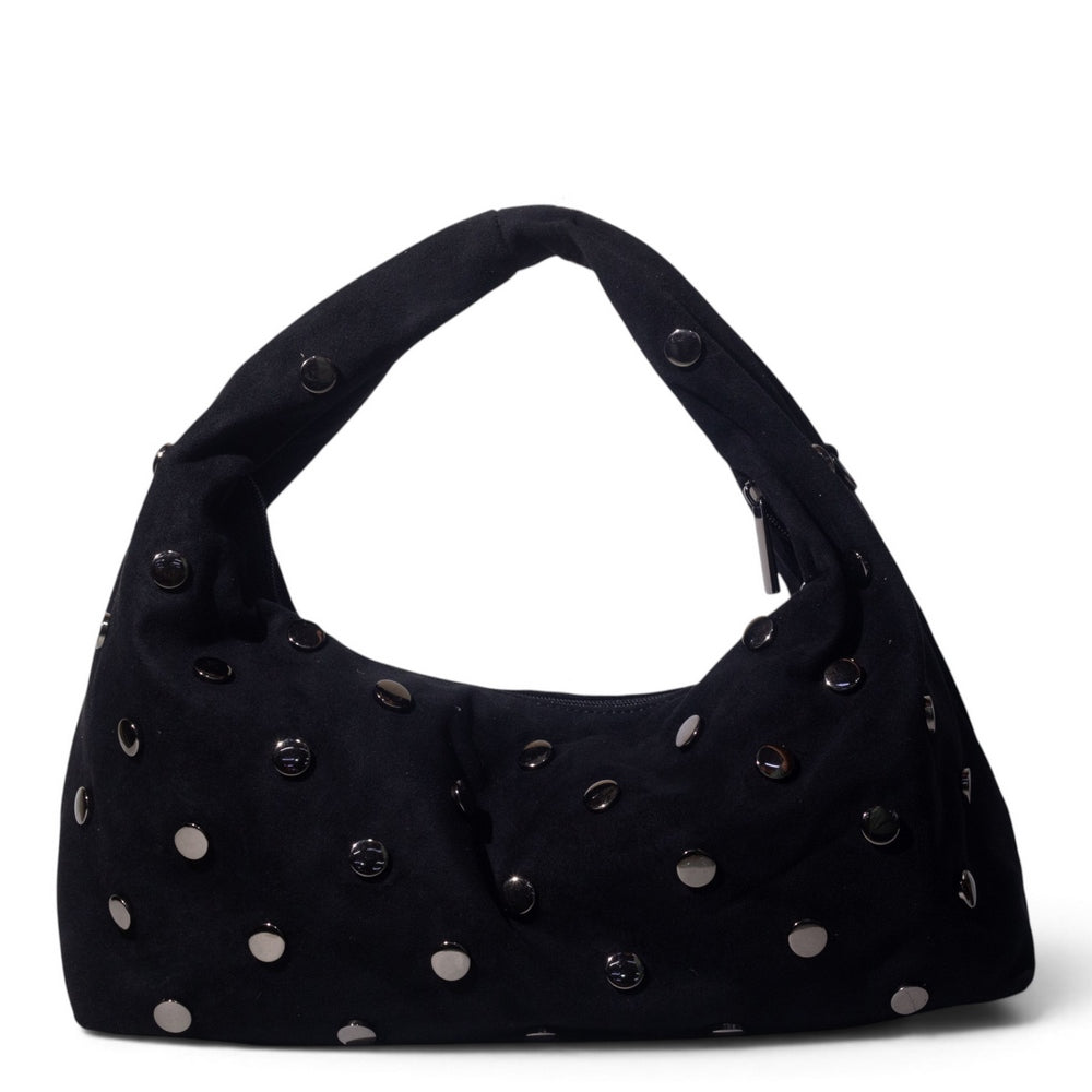 European Union Women Black Chamois Hand Bag #3587