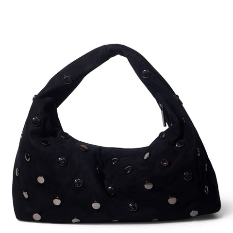 European Union Women Black Chamois Hand Bag #3587