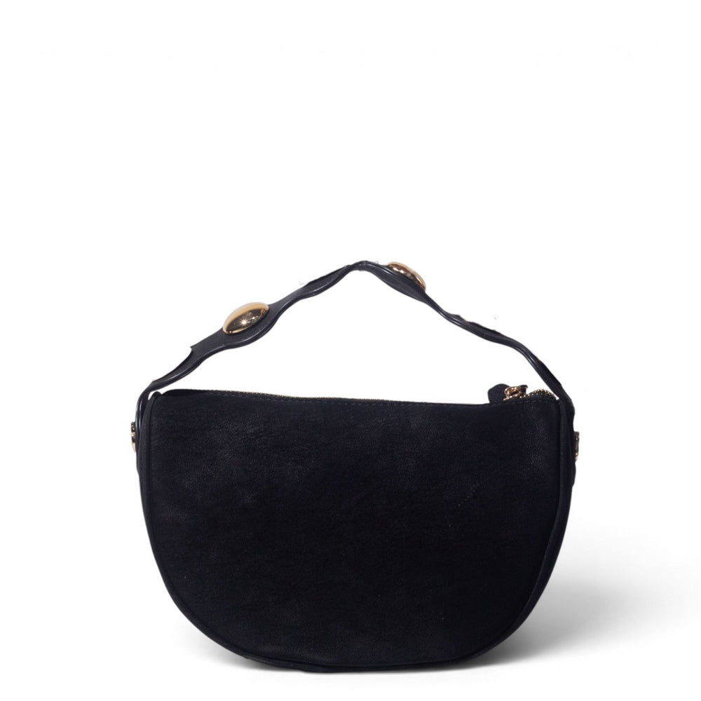 European Union Women Black Leather Hand Bag #3590