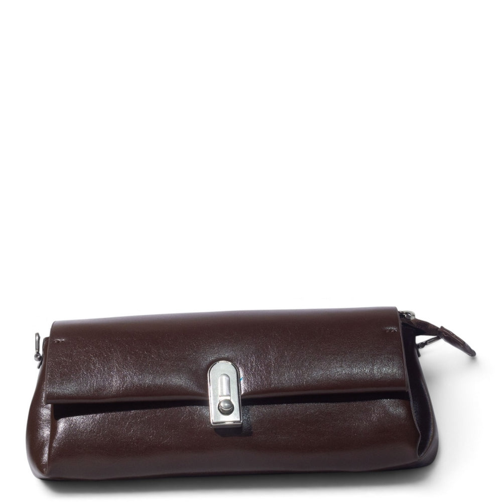European Union Women Brown Leather Hand Bag #3603