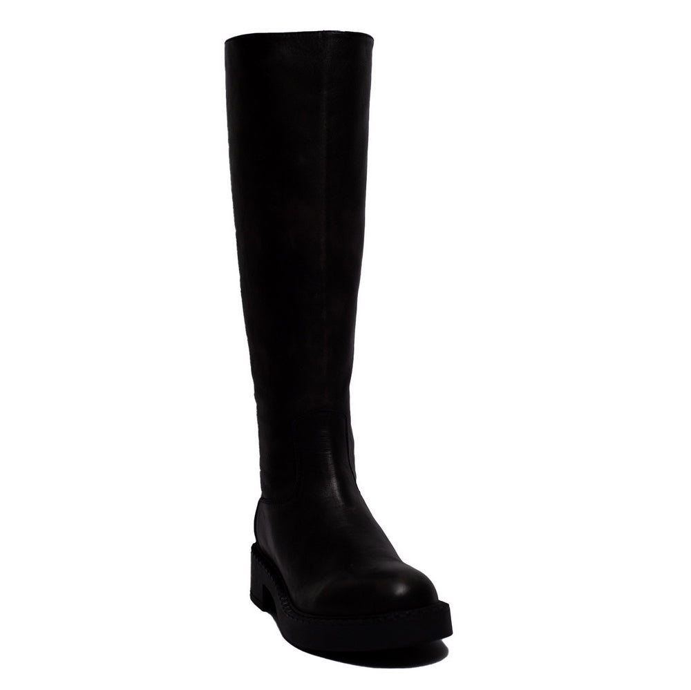 Spanish Women Grey Leather Boot #0350