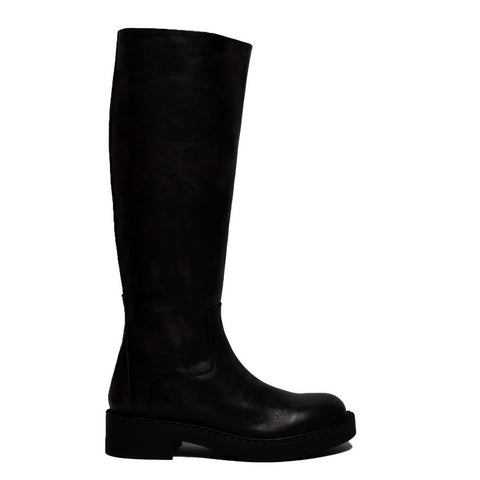 Spanish Women Grey Leather Boot #0350