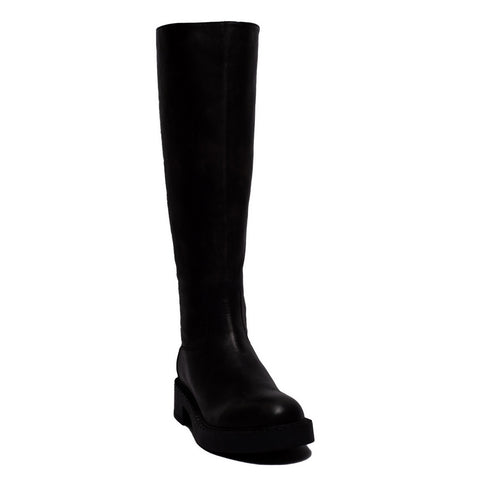 Spanish Women Grey Leather Boot #0350