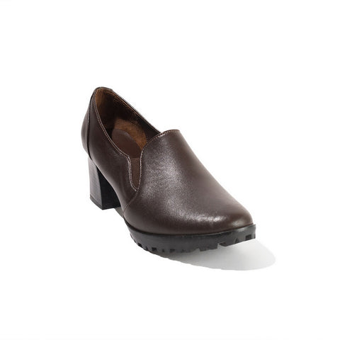 Women Brown Leather Shoe #2668