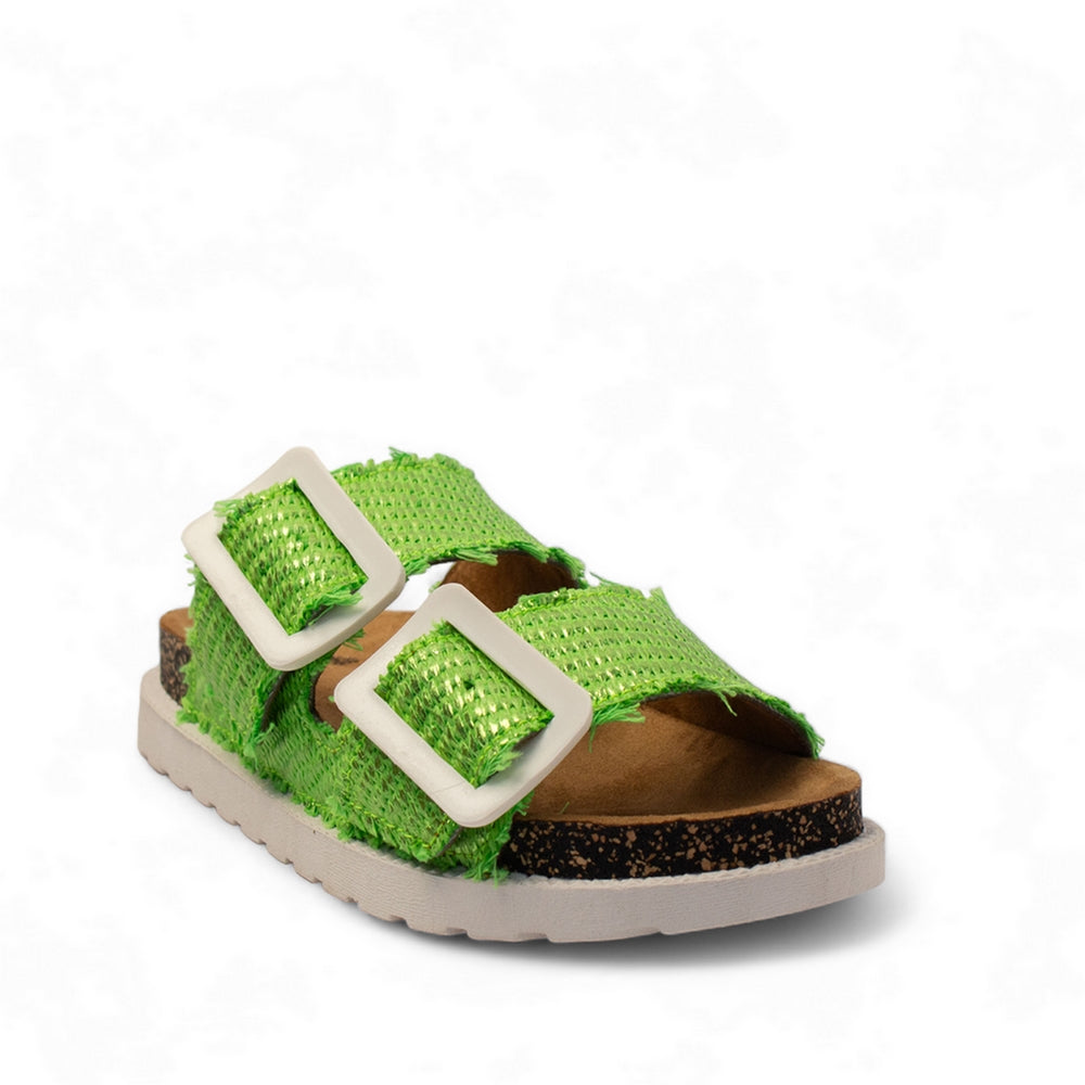 Women Green Khesh Slipper #2854