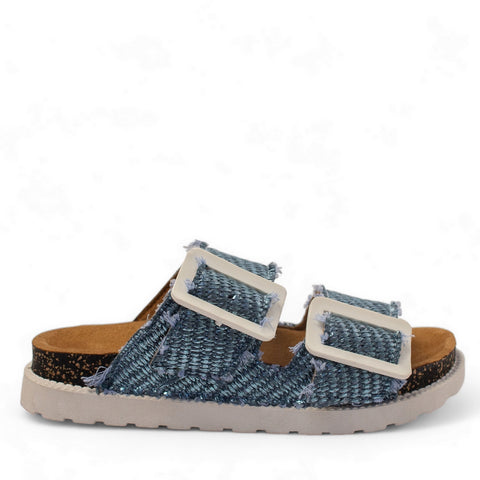 Women Blue Khesh Slipper #2855