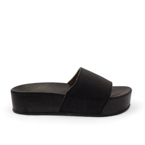 Women Black Glitter Slipper #2898
