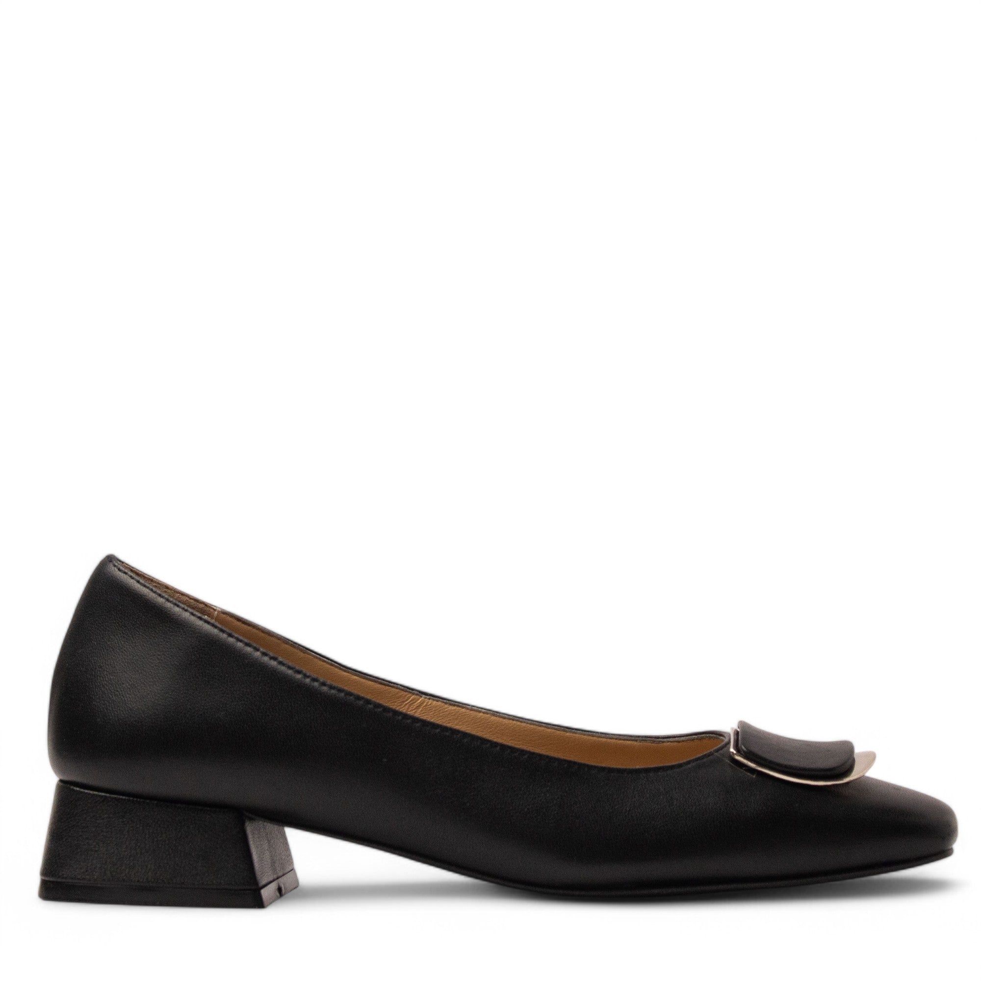 Women Black Leather Shoe #3668