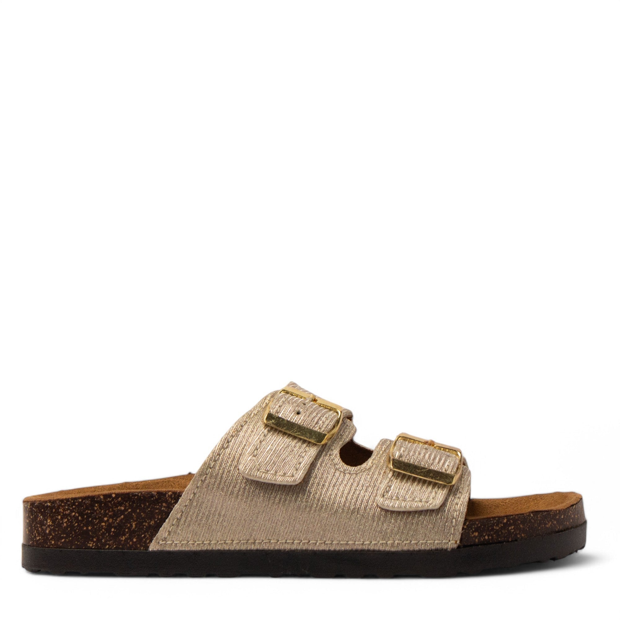 Women Gold Glitter Slipper #3776