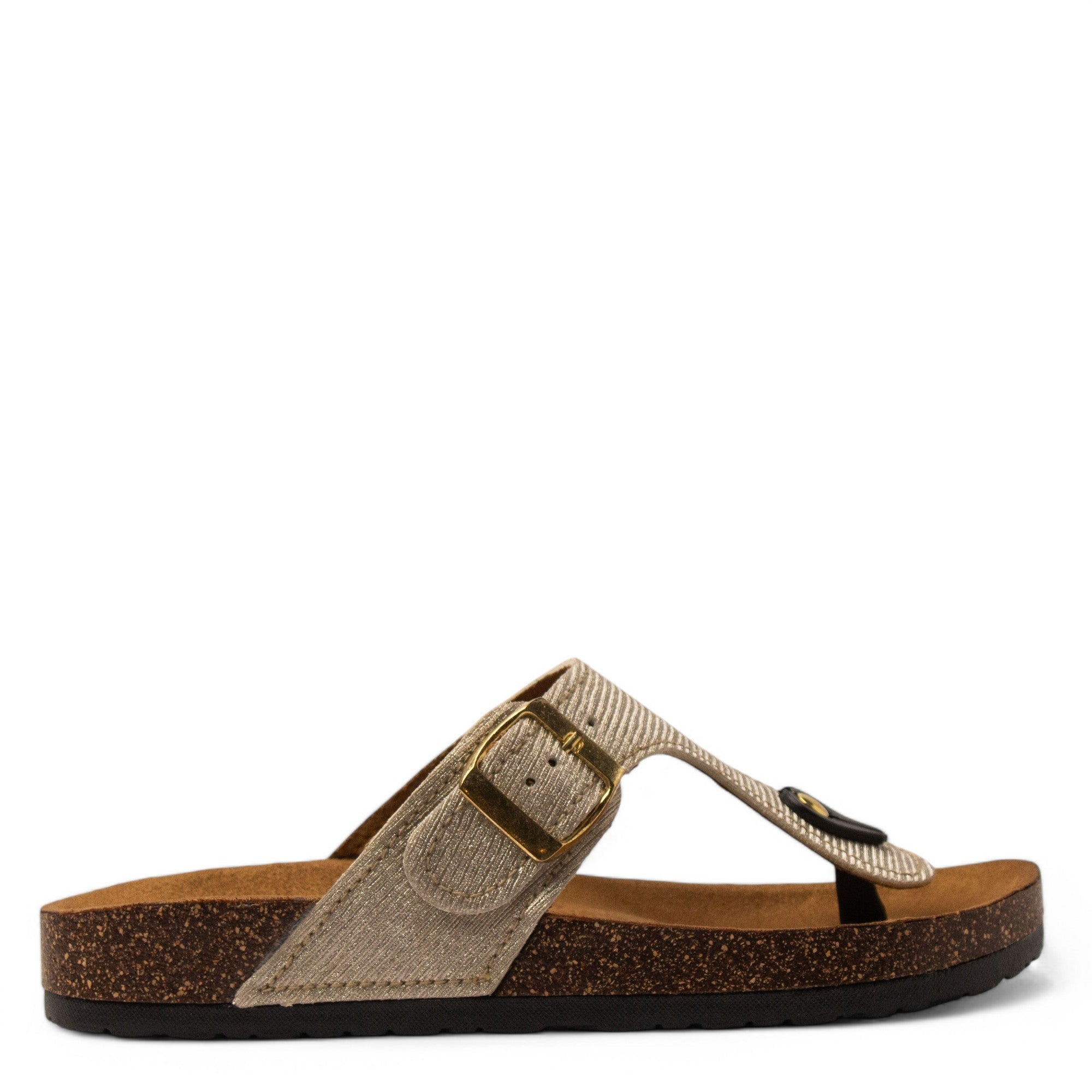 Women Gold Glitter Slipper #3795