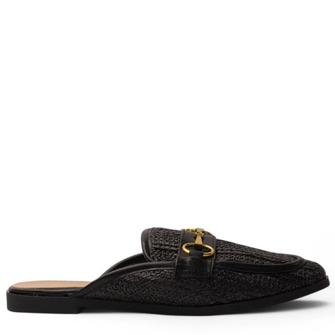 Europeon Union Women Black Magdool Mules #3854