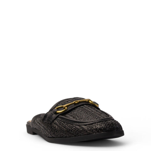 Europeon Union Women Black Magdool Mules #3854