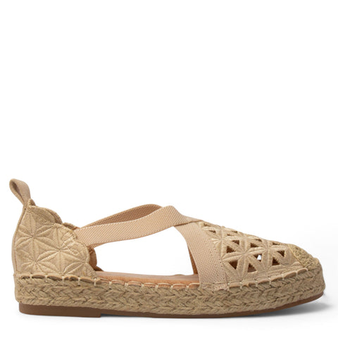 Europeon Union Women Beige Cloth Wedges #3882